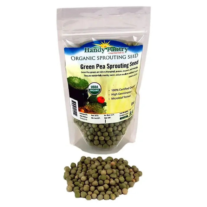 Green Pea Sprouting Seeds, Organic