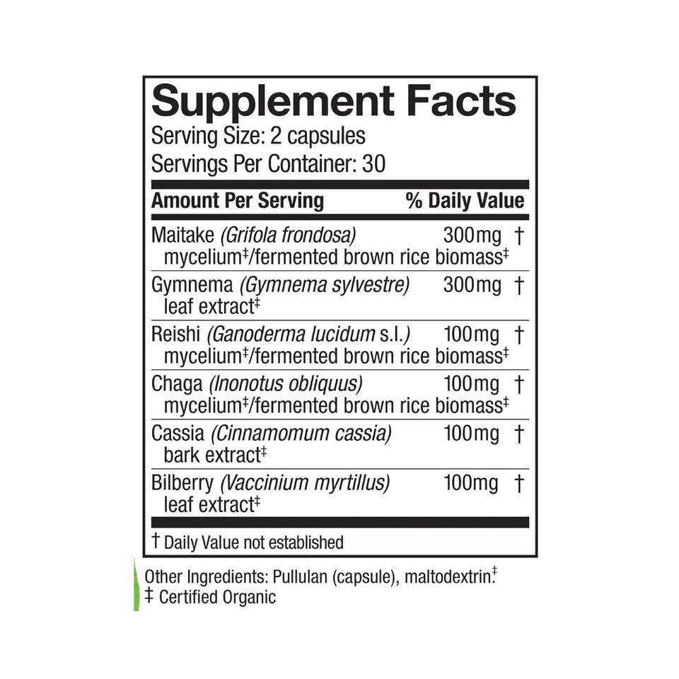 MycoBotanicals Capsules Blood Sugar