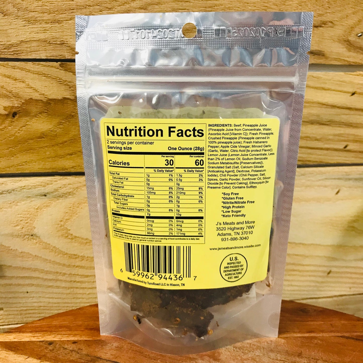 Beef Jerky - Pineapple Habanero