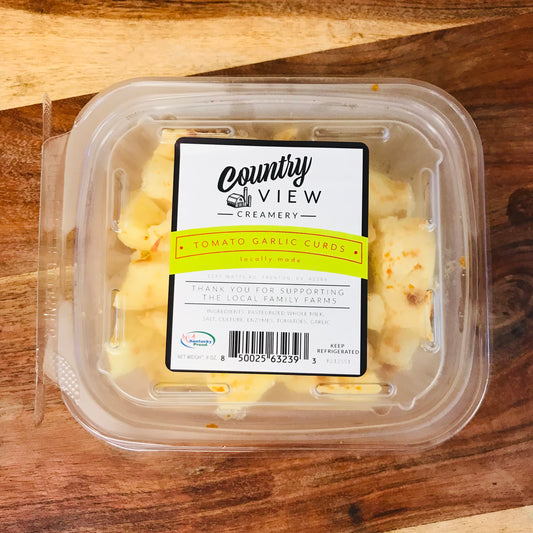 Tomato Garlic, Cheese Curds
