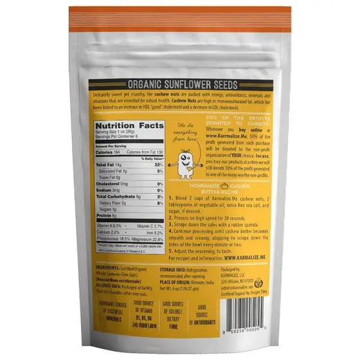 Organic Sunflower Seeds 6 oz.