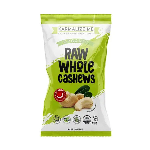 Raw Whole Cashews 1 oz.