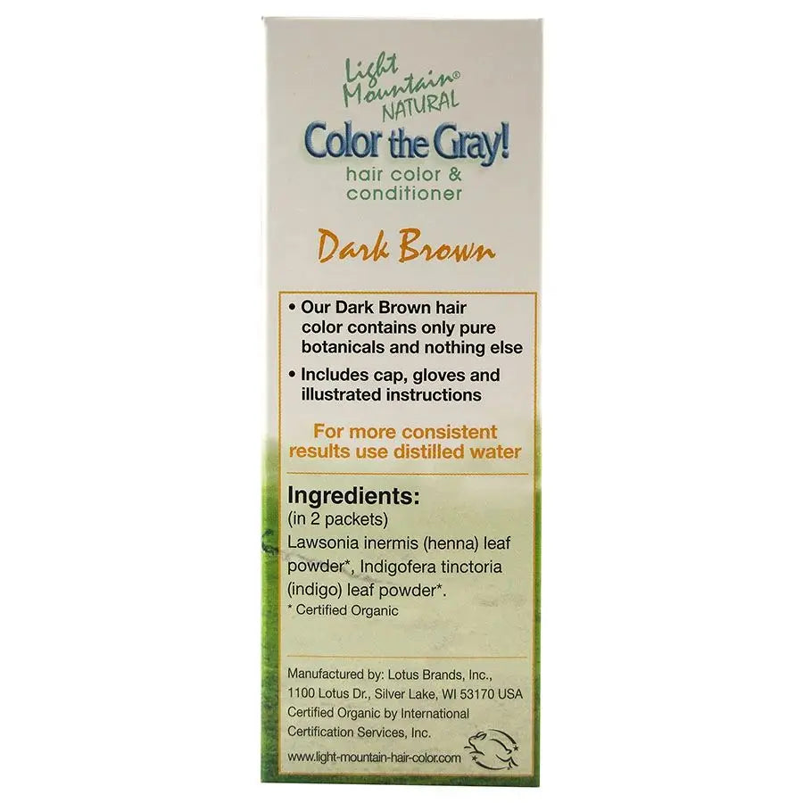 Dark Brown Hennagray Hair Color 7 oz.