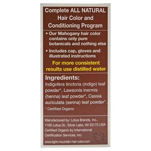 Mahogany Henna Hair Color & Conditioner 4 oz.