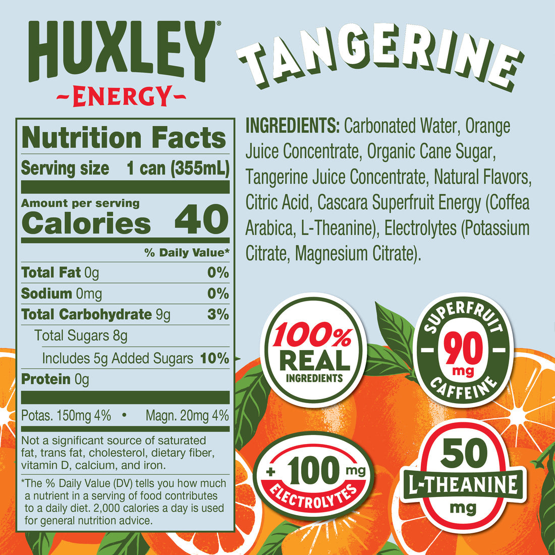 Tangerine Teton Energy Drink - 12FO
