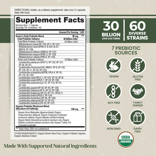 ORGANIC FLORA SENIORS DAILY SHELF STABLE