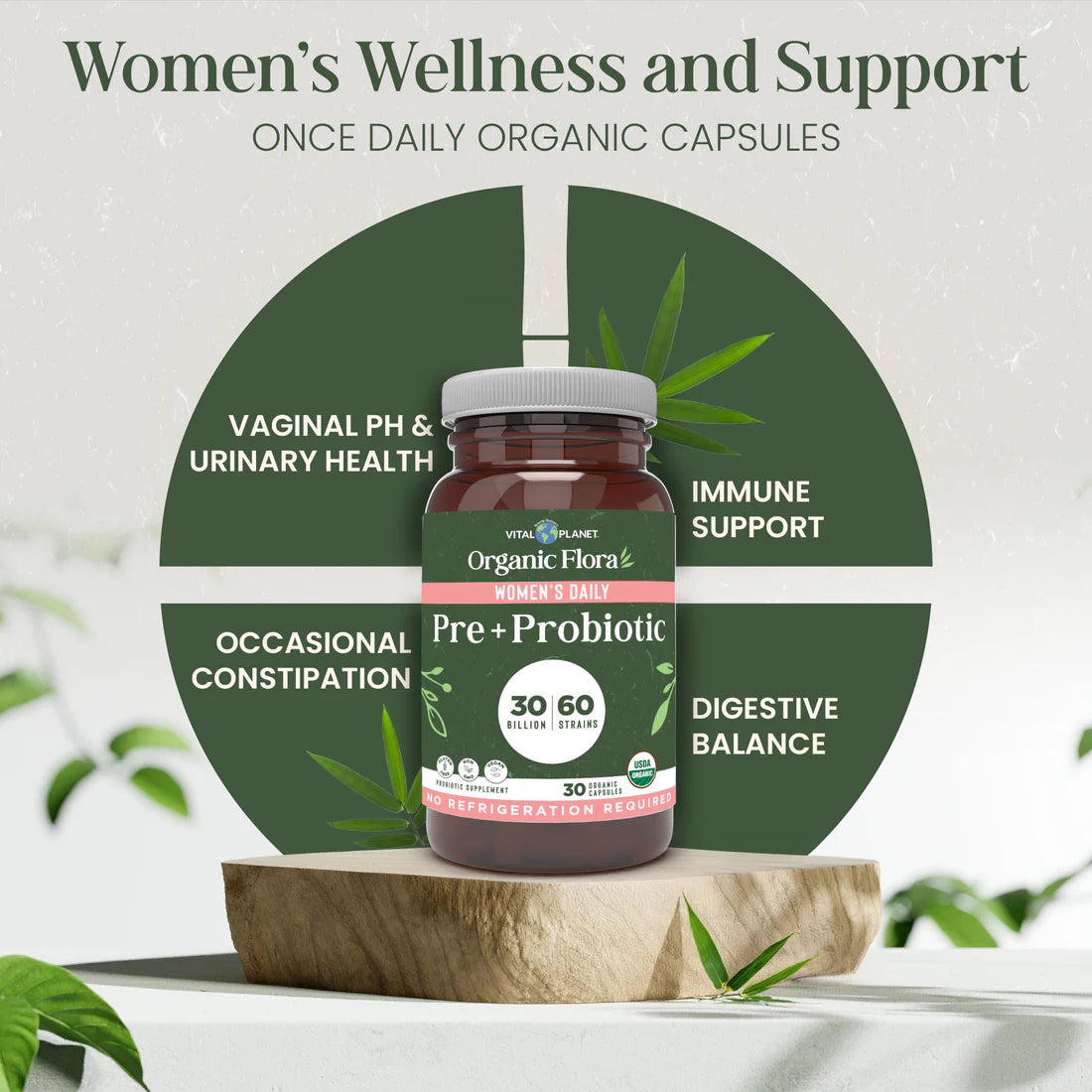 ORGANIC FLORA WOMENS DAILY SHELF STABLE
