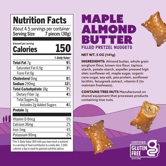 Maple Almond Butter Pretzels