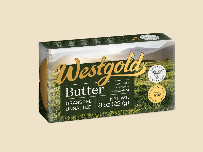 Westgold Grass Fed Unsalted Butter