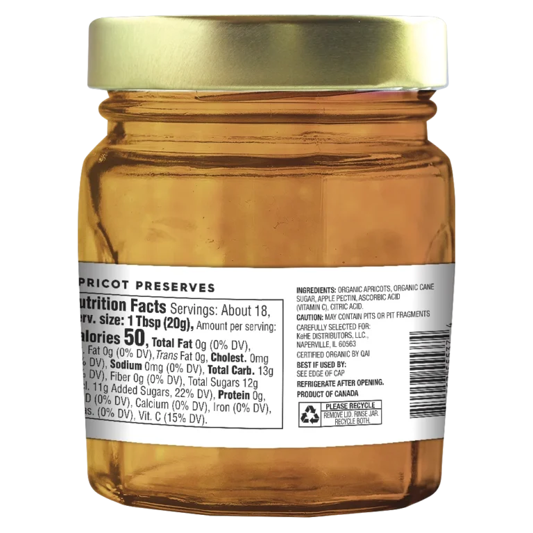 Apricot Preserve Org - 13 OZ