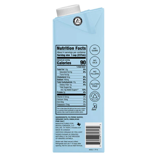SIMPLE OATMILK ORGANIC