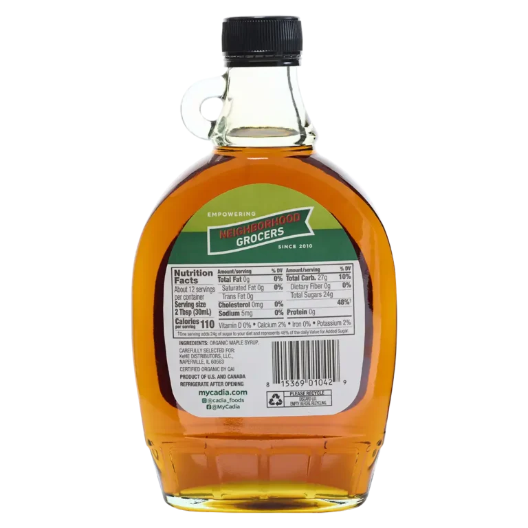Organic All Natural Dark Maple Syrup