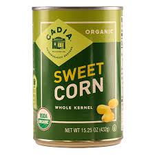 Canned Organic Sweet Corn