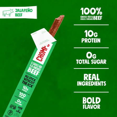 Chomps Jalapeño Beef Meat Sticks 8 Pack