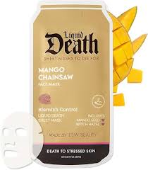 Mango Chainsaw Blemish Control Liquid Death Face Mask