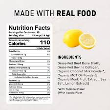 Lemon Cream Bone Broth Protein Powder
