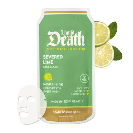 Severed Lime Revitalizing Liquid Death Face Mask