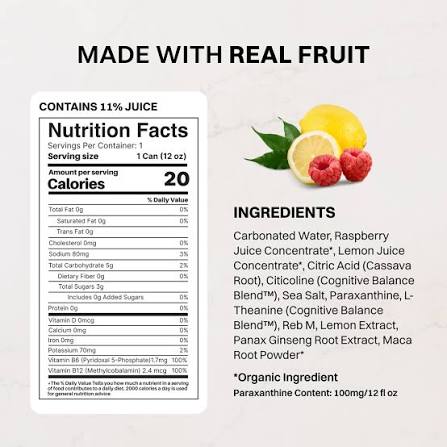 Raspberry Rush Energy Drink