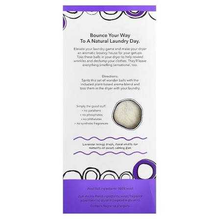 Wool Dryer Ball - Lavender