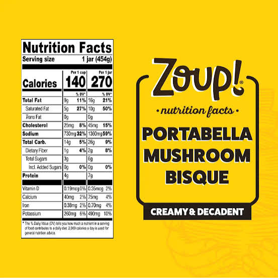 Portabella Mushroom Bisque Soup
