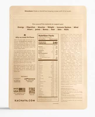 Vanilla Ka'Chava Nutrition Shake Powder