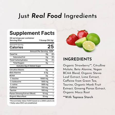 Strawberry Limeade Pre-Workout Packet