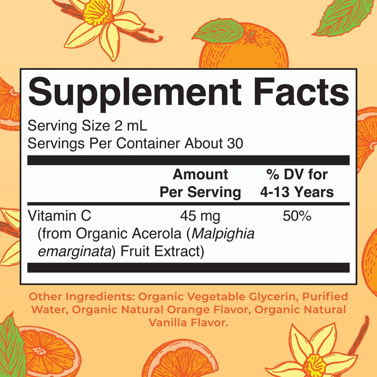 Organic Kids Vitamin C Drops