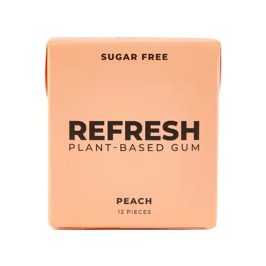Peach Plant-Based Gum 12 pieces