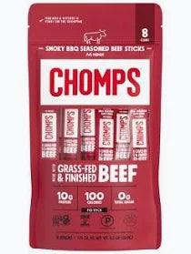 Chomps Smoky Bbq Beef Sticks 8 Pack