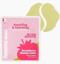 Strawberry Matcha Latte Depuffing and Hydrating Eye Patches