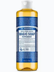 Organic Peppermint Castile Liquid Soap