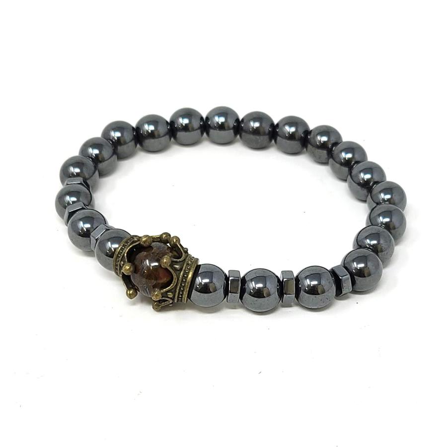 Hematite Crown Bracelet