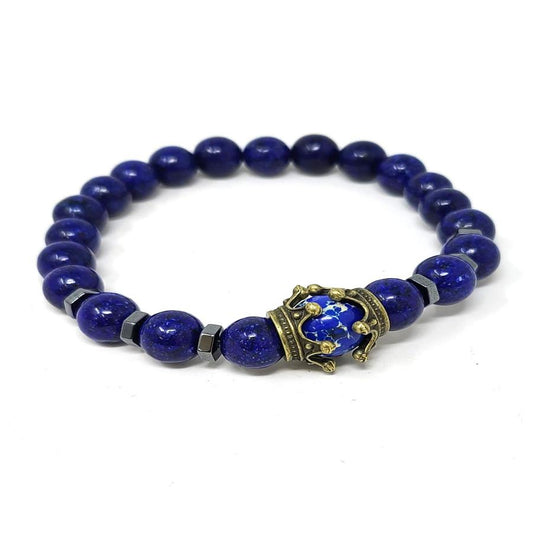 Blue Lapis Crown Bracelet