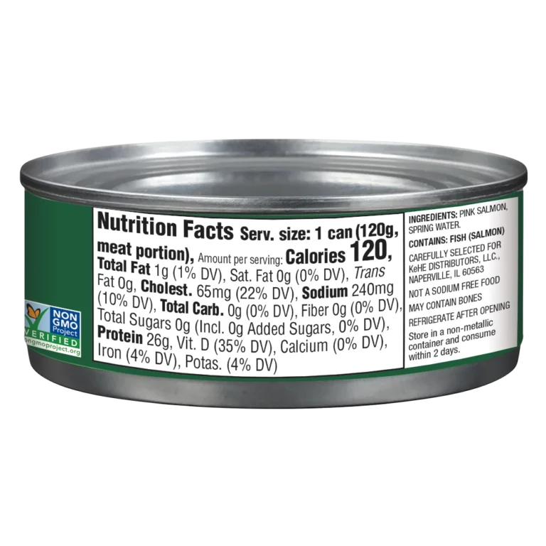 Unsalted Alaskan Pink Salmon