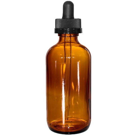 Amber Dropper Bottle 4 ounce (6836344258716)