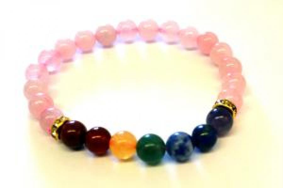 Rosequarts Gemstone Bracelet (6836387020956)